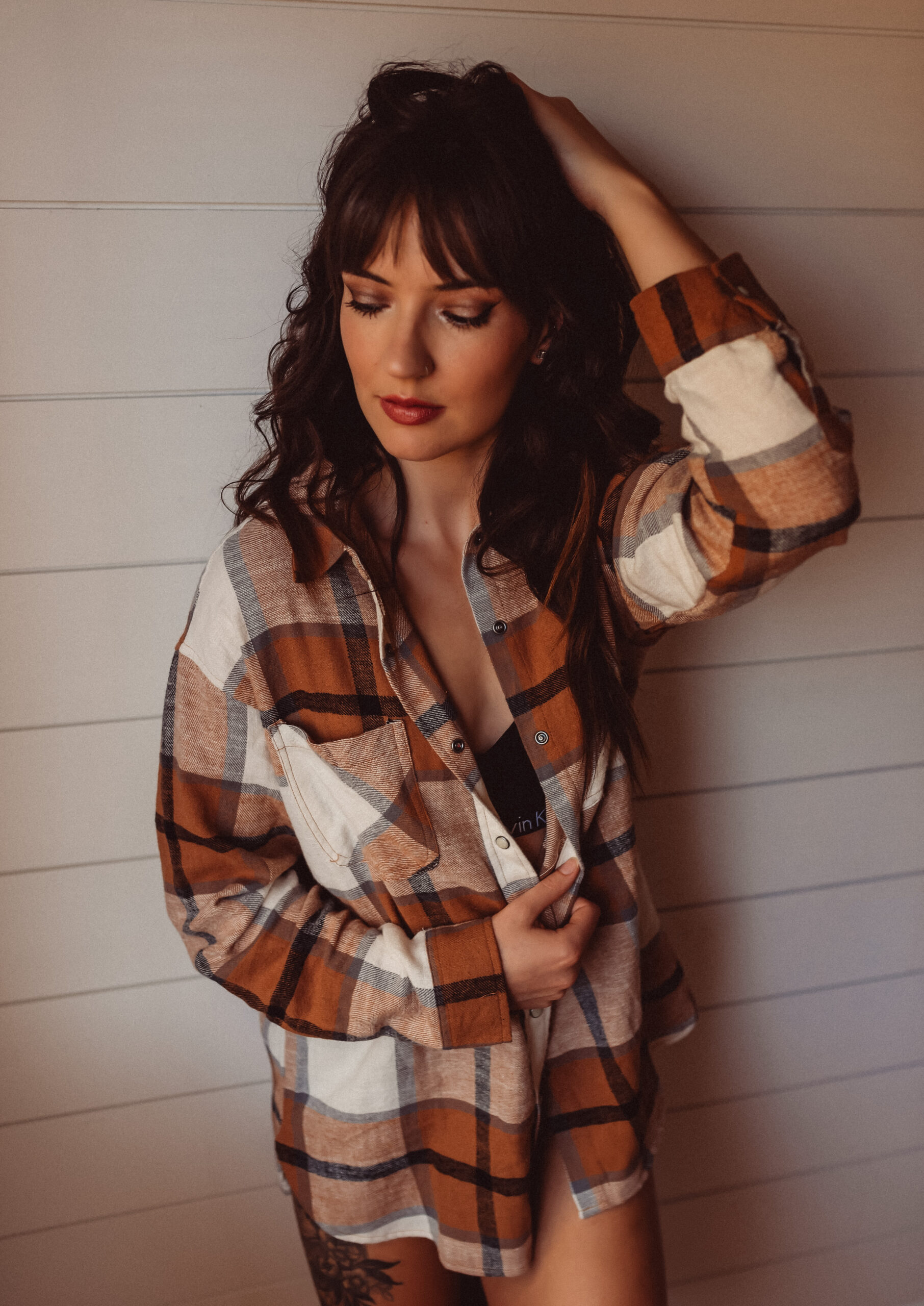 Fall For Flannels Folsom Boudoir Photographer 4614